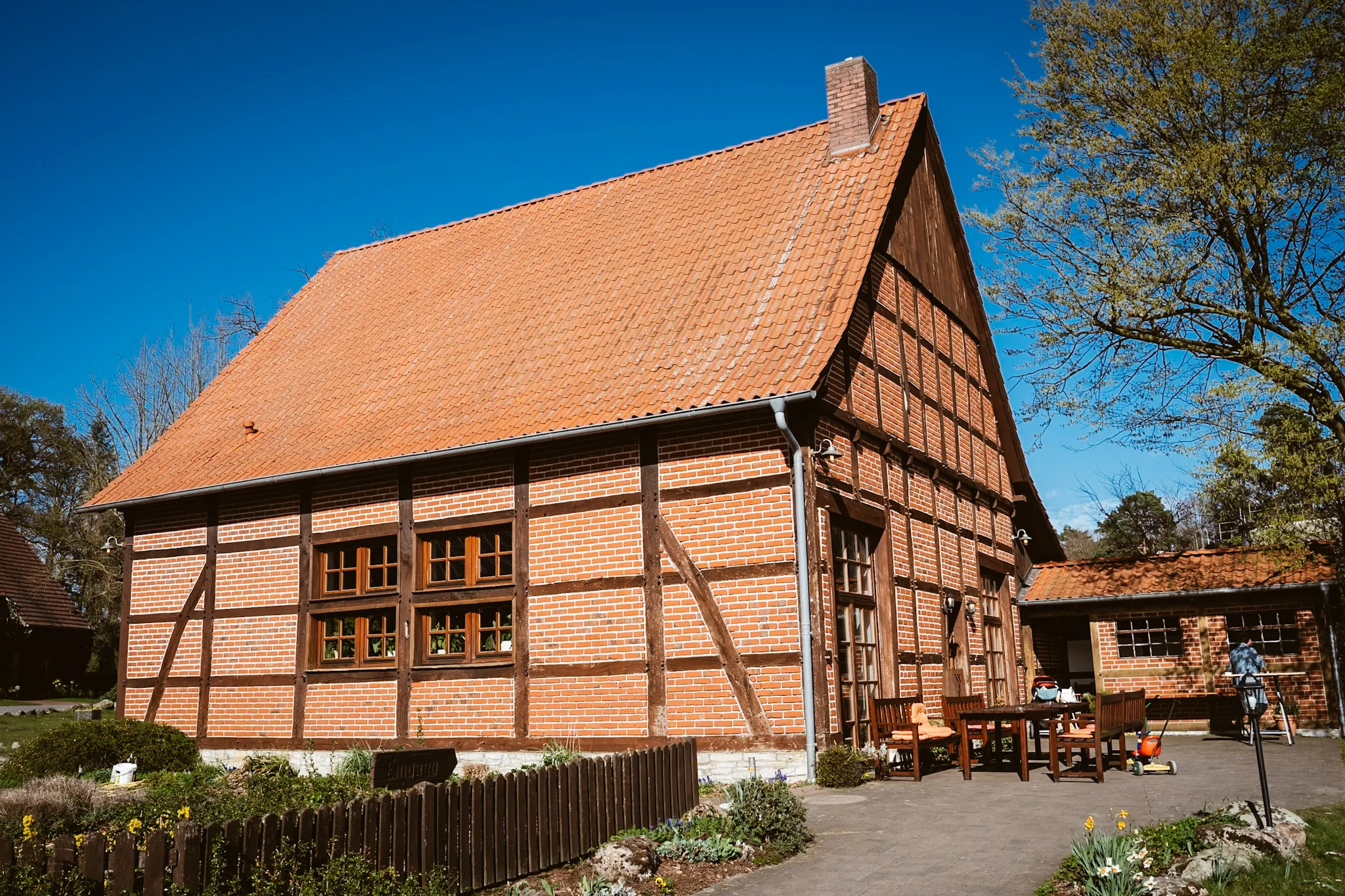 Fachwerkhaus als Ort einer Hochzeitsfeier