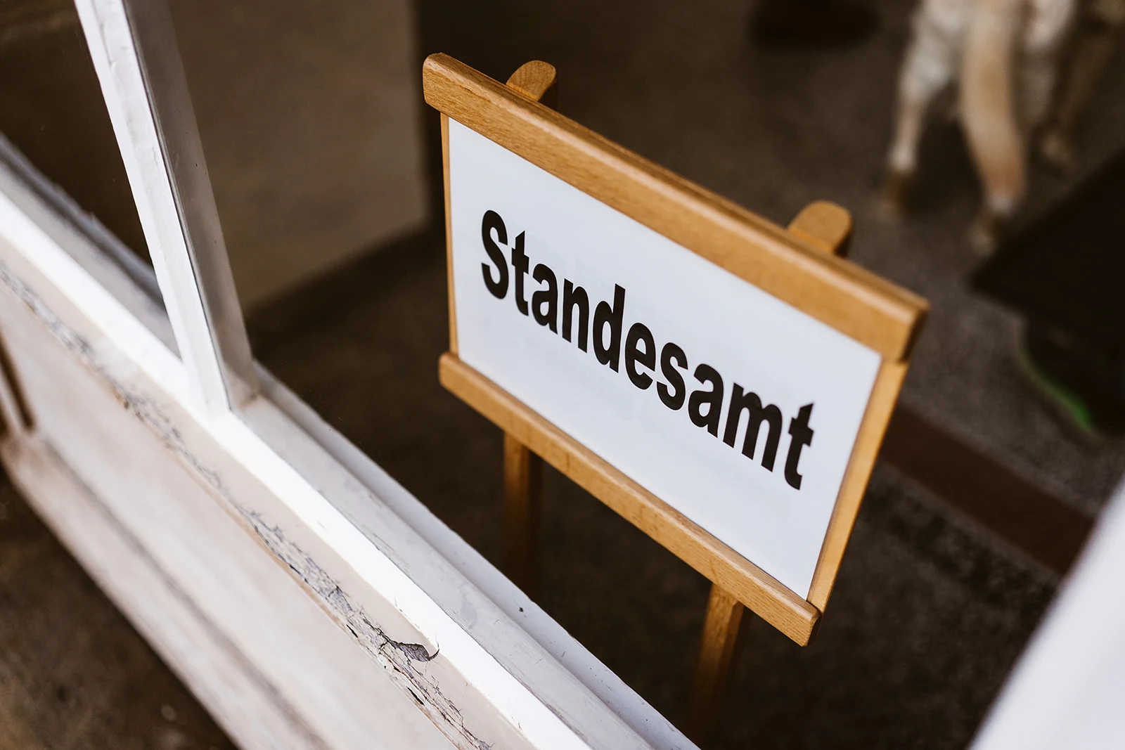 Schild des Standesamts am Schloss Bad Arolsen